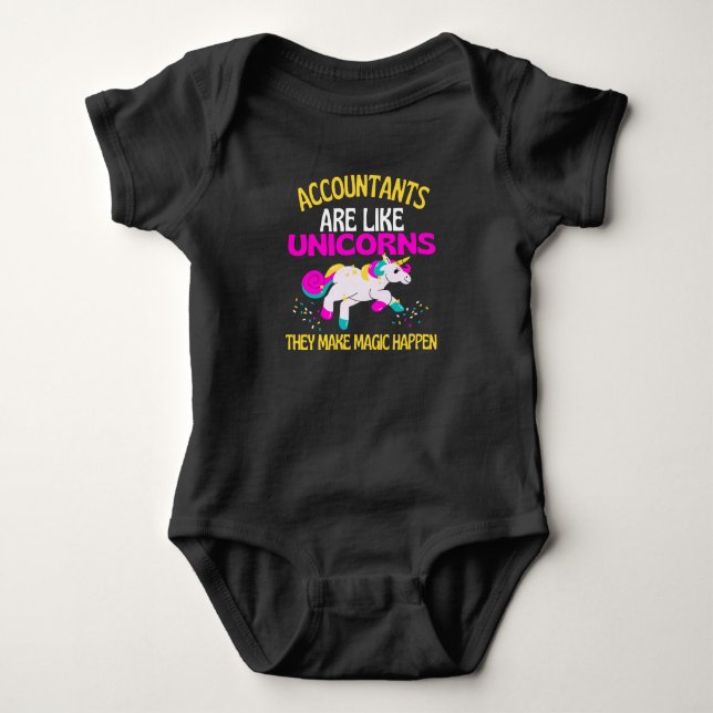 Wirtschaftsprüfer Unicorn , Wirtschaftsprüfer der  Baby Strampler (Vorderseite)