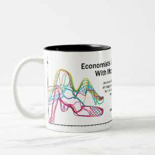 Wirtschaftswissenschaftler tun es mit Modelle Zweifarbige Tasse