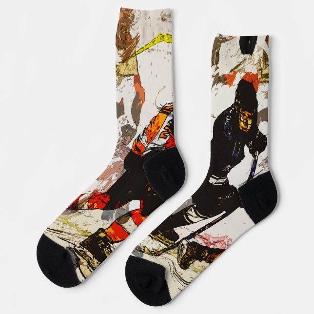Wischen - Hockeyspielersocken Socken (Linkes Detail)