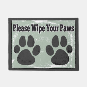 Wischen Sie bitte Ihre Tatzen ab Fußmatte