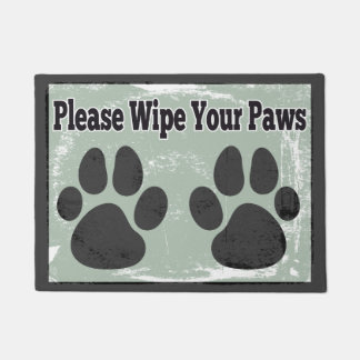 Wischen Sie bitte Ihre Tatzen ab Fußmatte