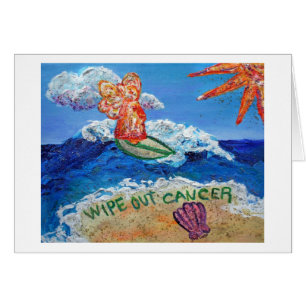 Wischen Sie den Krebs Engel Art Custom Greeting Ca