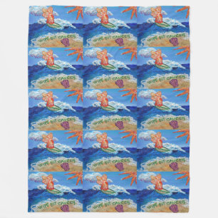 Wischen Sie den Krebs Engel Custom Art Fleece Blan