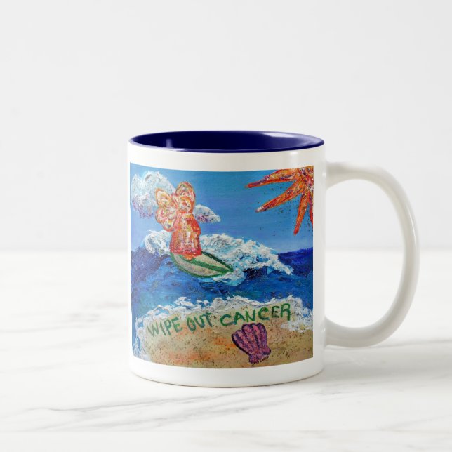 Wischen Sie die Tasse des Krebsangels ab (Rechts)