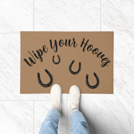 Wischen Sie Ihre Hooves Personalisiert Doormat Fußmatte