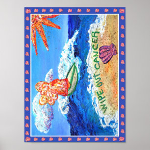 Wischen Sie Krebs-Engel-Poster ab Poster