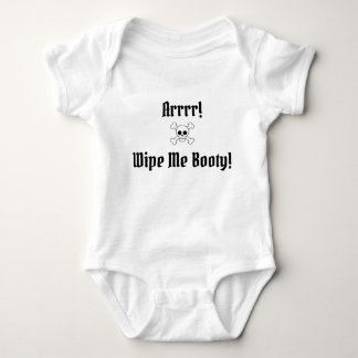 Wischen Sie mich Hintern ab! Baby-Pirat Baby Strampler