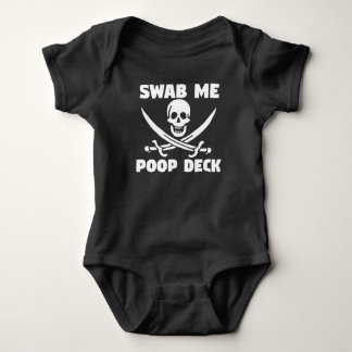 Wischen Sie mich kacken Plattform auf Baby Strampler