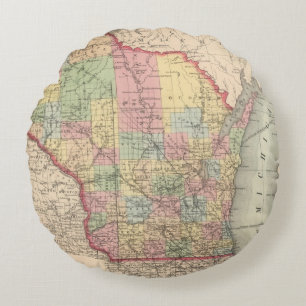 Wisconsin 7 rundes kissen