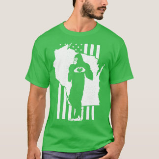 Wisconsin (amerikanische Flagge) T-Shirt