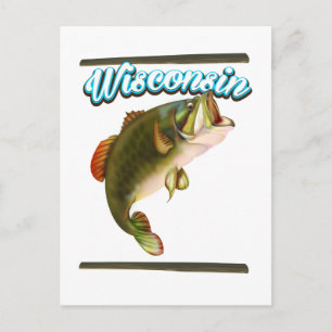 Wisconsin-Angelposter Postkarte