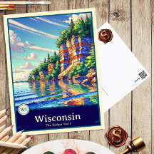 Wisconsin | Anime Style Cel Schattenkarte
