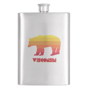 Wisconsin Bear Flachmann