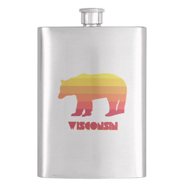 Wisconsin Bear Flachmann (Vorderseite)