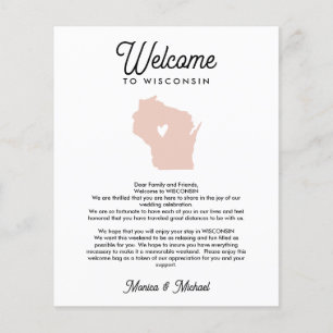 WISCONSIN Begrüßungsbrief IRA. FARBE