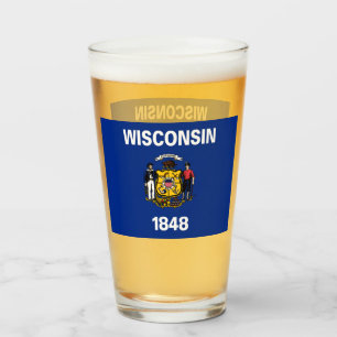 WISCONSIN BIER GLASS GLAS