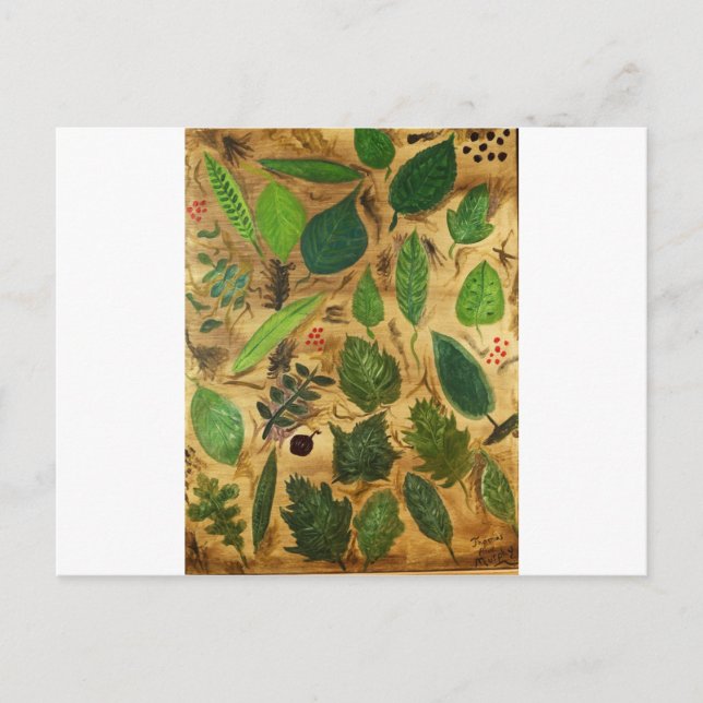 Wisconsin-Blätter Postkarte (Vorderseite)