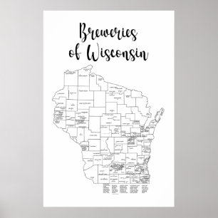 Wisconsin Brauerei Themed Poster