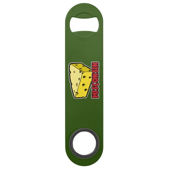 Wisconsin Cheese Wedge Speed Flaschenöffner (Vorderseite)