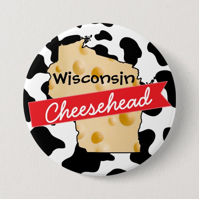 Wisconsin Cheesehead Button (Vorderseite)