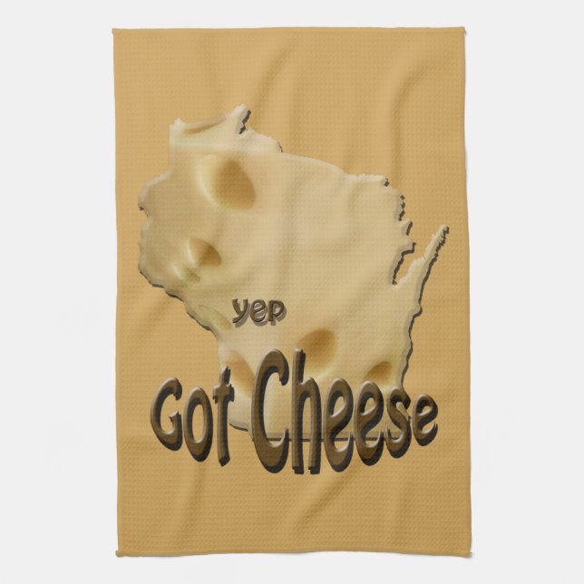 Wisconsin Cheesehead Got Küchentuch (Vertikal)