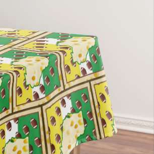 Wisconsin Cheesehead Wisconsin Sportfarben Tischdecke