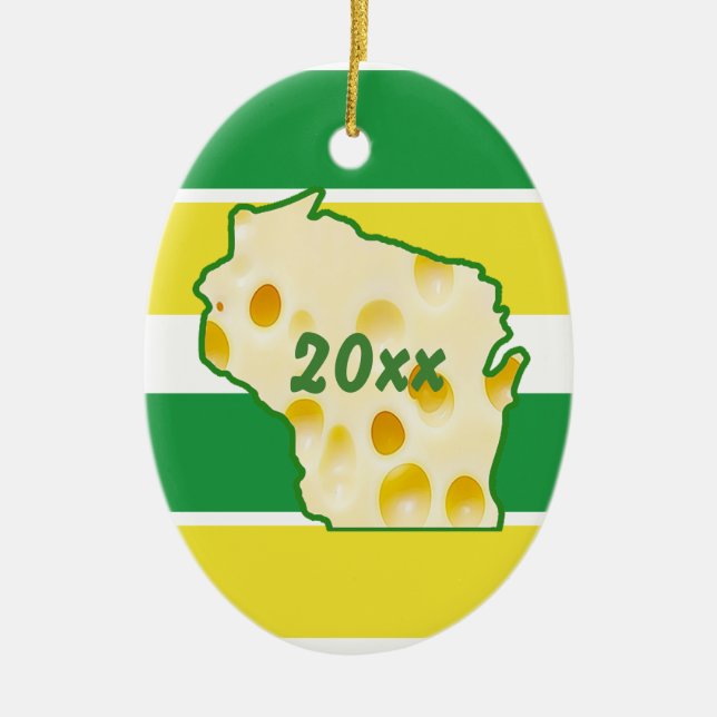 Wisconsin Chef Weihnachten Keramik Ornament (Vorne)