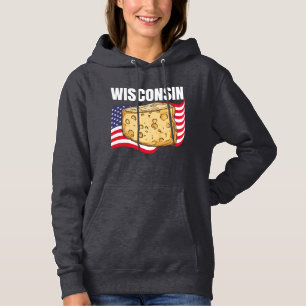 Wisconsin Damen Pullover Dark Hoodie