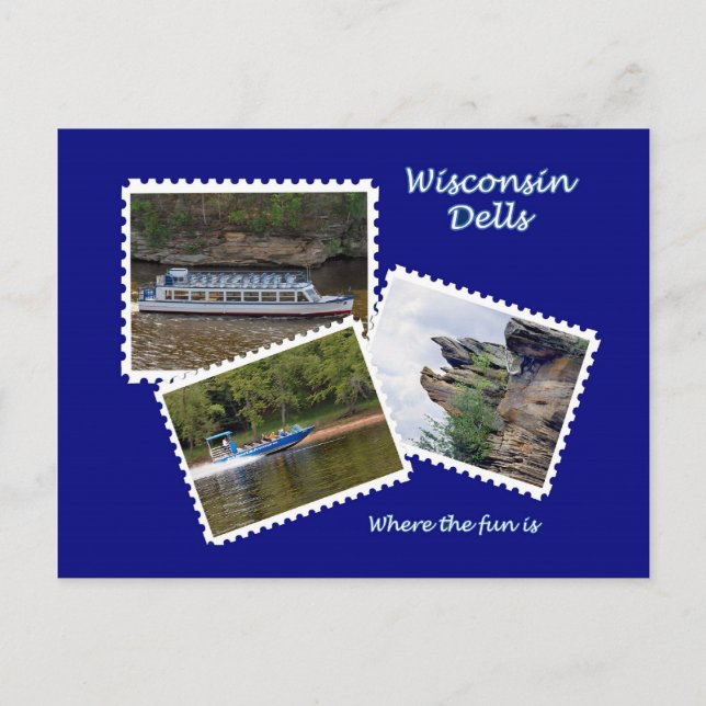 Wisconsin Dells Postkarte (Vorderseite)