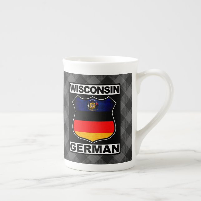 Wisconsin, deutscher Amerikaner Prozellantasse (Rechts)