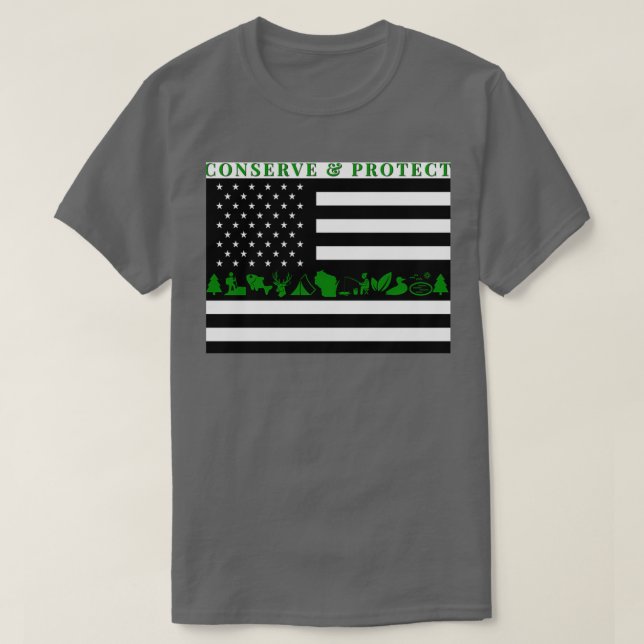 Wisconsin DNR Conservation Warden T-Shirt (Design vorne)