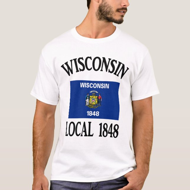 Wisconsin-Einheimisches 1848 T-Shirt (Vorderseite)