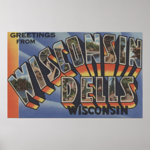 Wisconsin-enge Täler, Wisconsin - große Poster