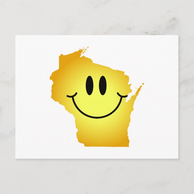 Wisconsin Face Postkarte (Vorderseite)