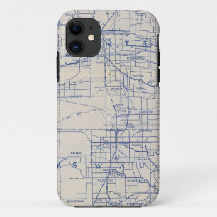 Wisconsin-Fahrrad-Straßenkarte 2 Case-Mate iPhone Hülle