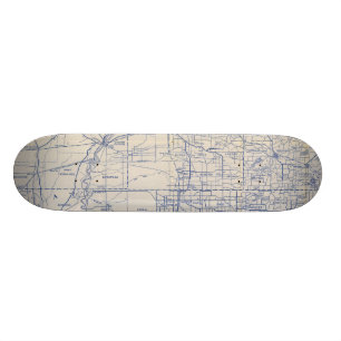 Wisconsin-Fahrrad-Straßenkarte 2 Skateboard