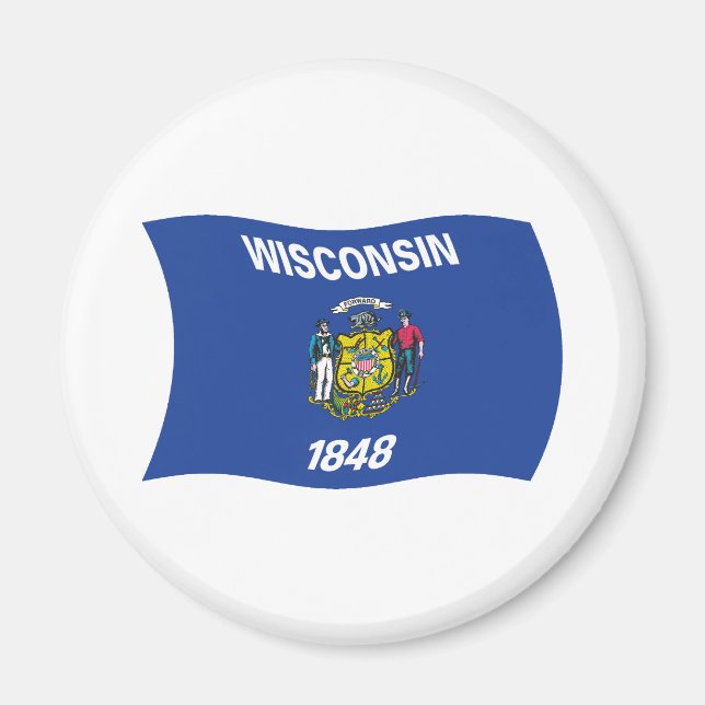 Wisconsin Flag Magnet (Vorne)