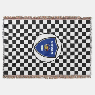 Wisconsin-Flagge Decke