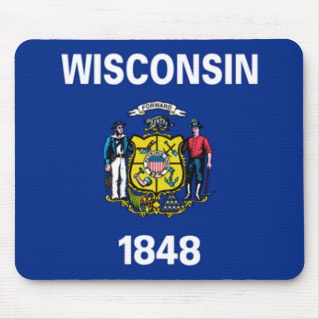Wisconsin-Flagge Mousepad (Vorne)
