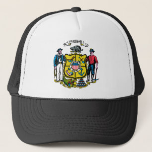 Wisconsin-Flaggen-Thema 00 Truckerkappe