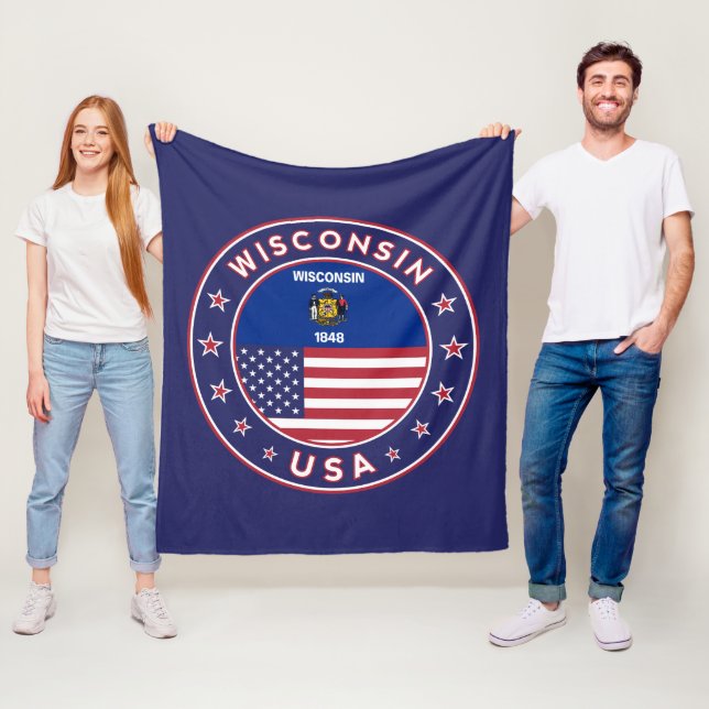 Wisconsin Fleecedecke (Beispiel)