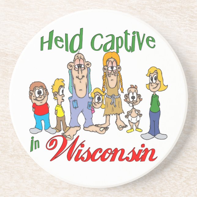 Wisconsin Funny Trailer Park Dessous de verre Sand (Devant)