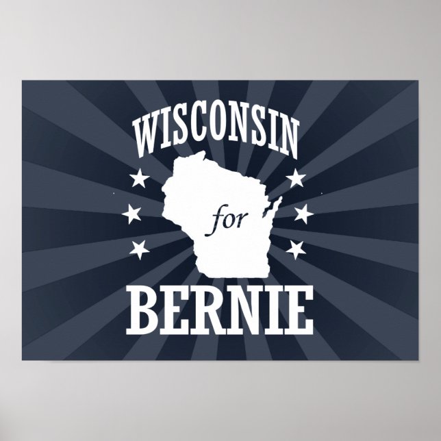 WISCONSIN FÜR BERNIE SANDERS POSTER (Vorne)