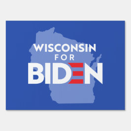 Wisconsin für Biden Gartenschild