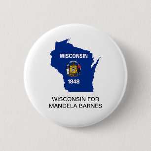 WISCONSIN FÜR MANDELA BARNES SENATE Button