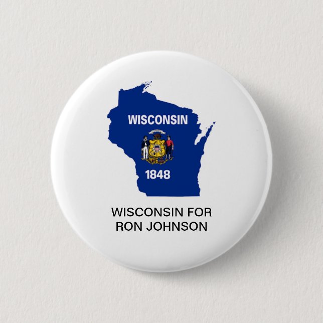 WISCONSIN FÜR RON JOHNSON SENATE Button (Vorderseite)