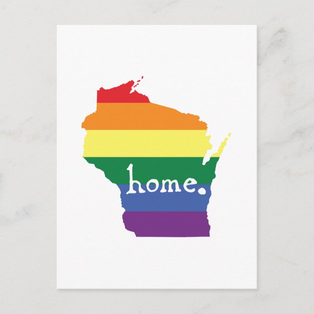 Wisconsin Gay Pride | Karte des Zuhause (Vorderseite)