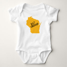 Wisconsin geboren zum Liebe-Käse Baby Strampler