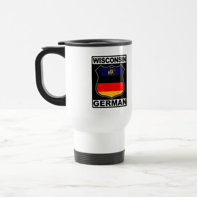 Wisconsin German American Travel Cup Reisebecher (Links)