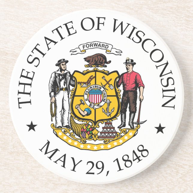 Wisconsin Getränkeuntersetzer (Vorne)